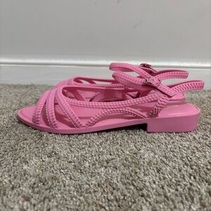 Melissa Womens Femme Classy Sandals Bubble Gum Pink Size 8